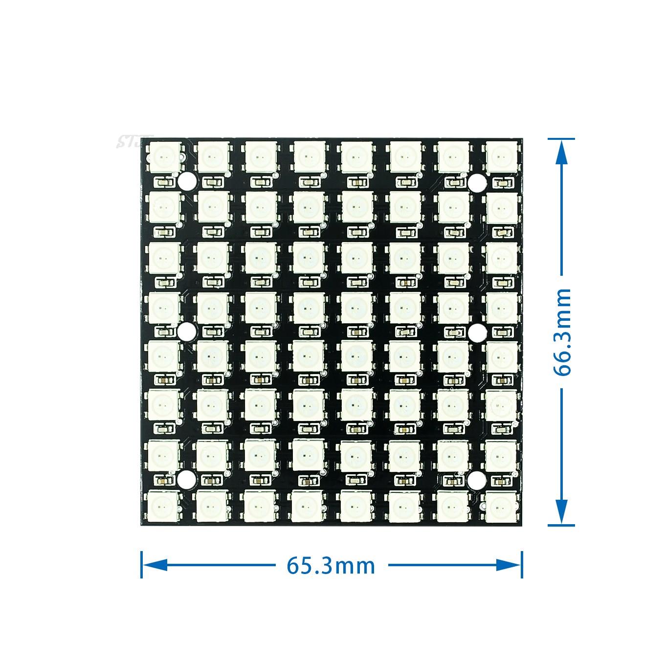WS2812 smd LED 5050 RGB 8x8 64 - Rgb Led Matrix 8X8 recension och pris