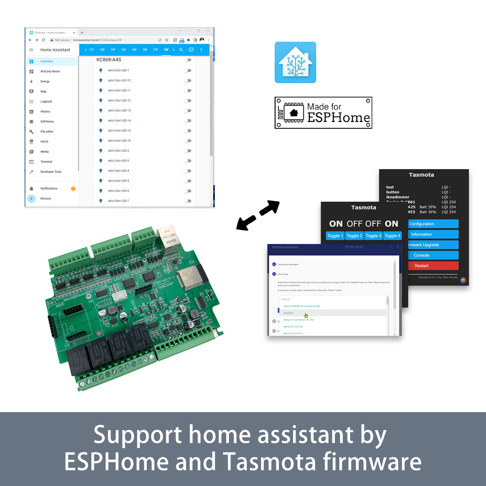 KC868-A4S ESP32 ESPhome Tasmot - Home Automation With Arduino recension och pris
