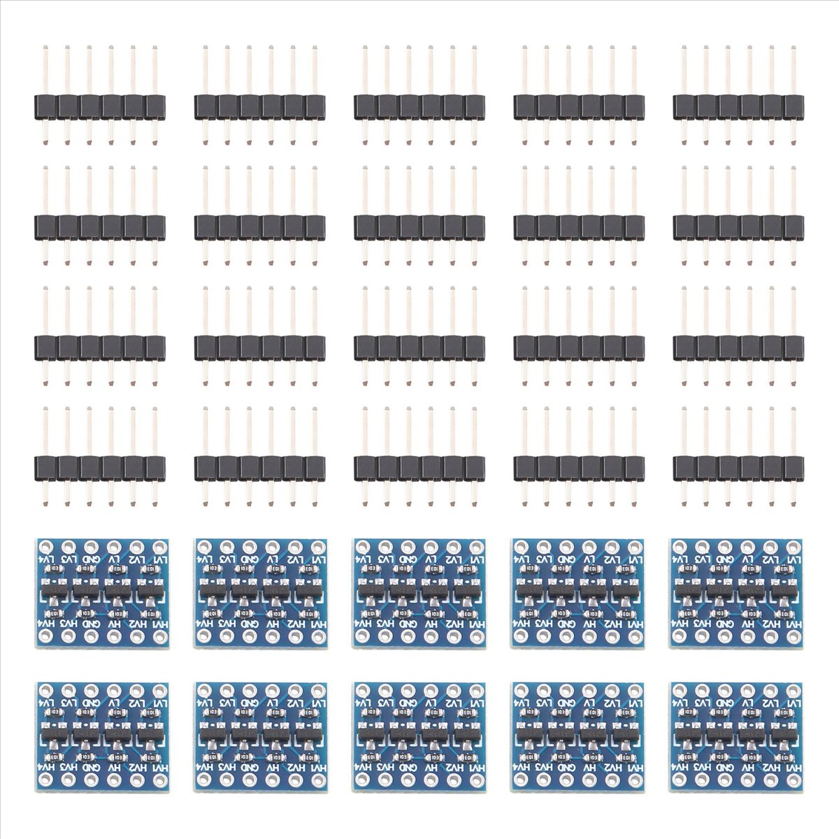 AT42 10Pcs 4 Channel IIC Logic - Level Shifter 3.3V recension och pris