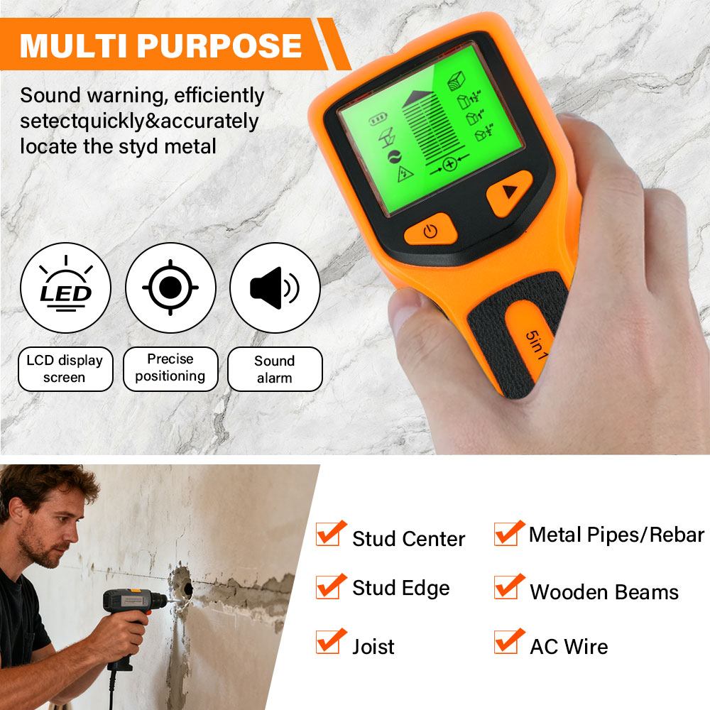 New 5-in-1 Wall Detector Handh - Water Leak Detector Wired recension och pris