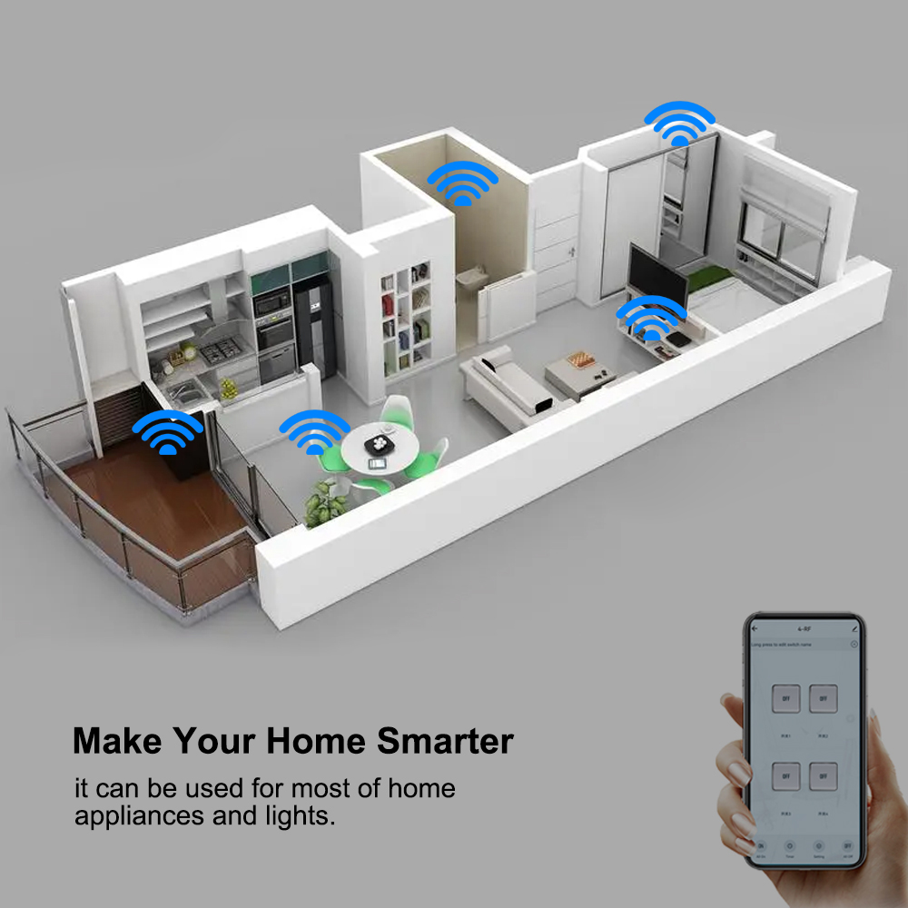 4CH Wifi / Zigbee Smart Relay  - Home Automation Diy recension och pris