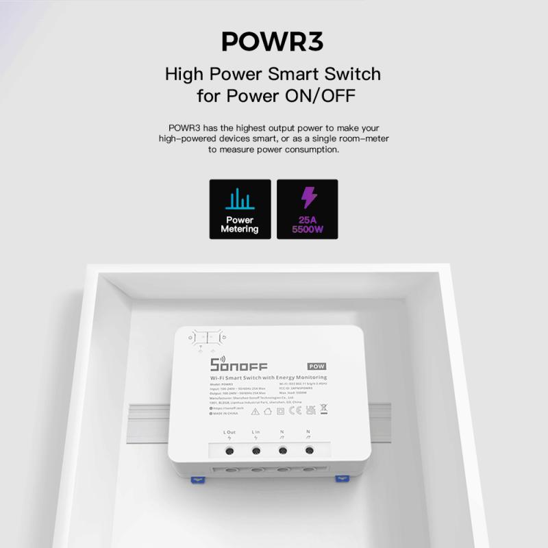 SONOFF POW POWR3/Powr316/POWR3 - Sonoff Basic Switch recension och pris