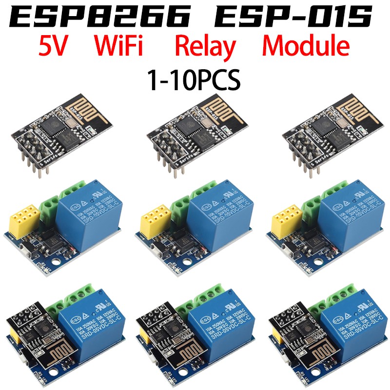 ESP8266 ESP-01 ESP-01S 5V WiFi - Home Automation With Arduino recension och pris