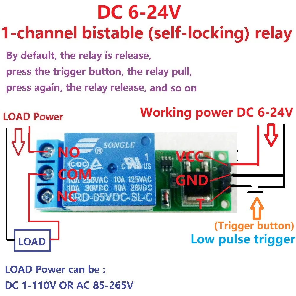 DC 6V 9V 12V 24V Flip-Flop Lat - Home Automation With Arduino recension och pris