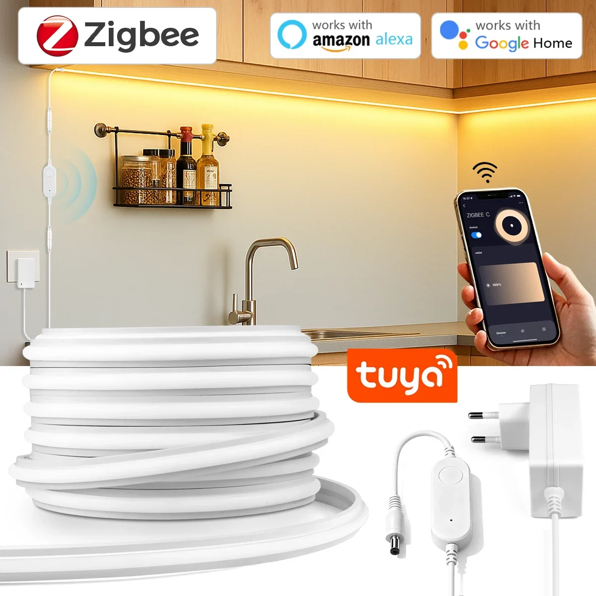 Zigbee 3.0 24V Neon LED Strip  - Zigbee Coordinator Stick recension och pris