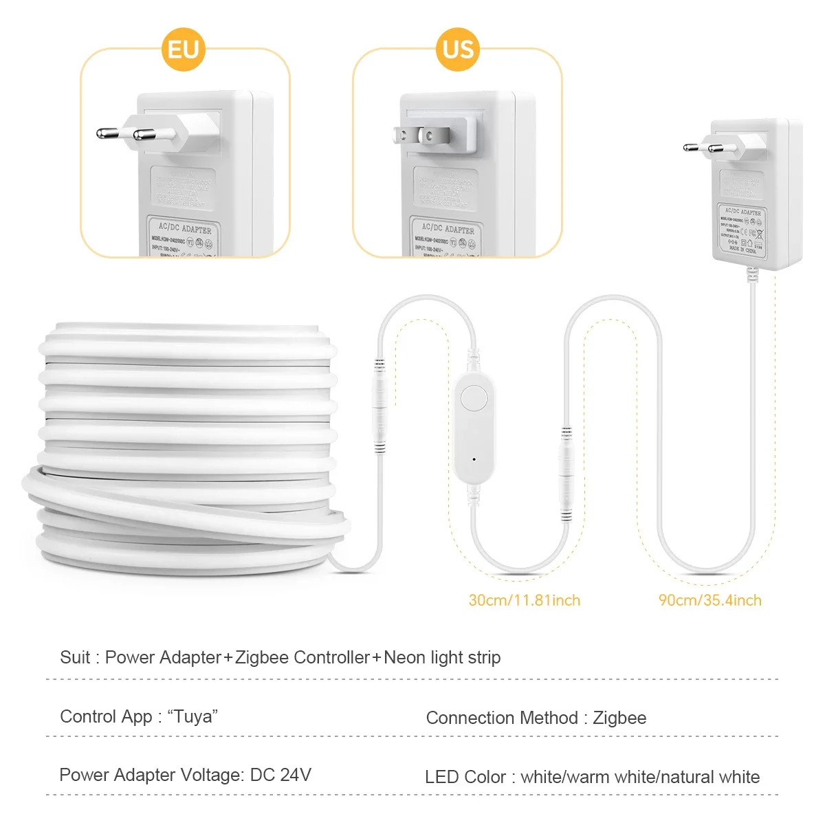 Zigbee 3.0 24V Neon LED Strip  - Zigbee Coordinator Stick recension och pris
