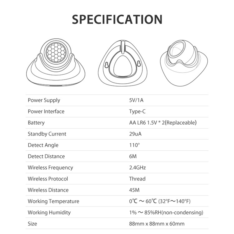 FEDI-Matter Thread Human Prese - Matter Hub Thread recension och pris