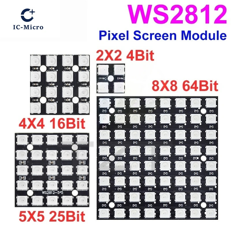 NEW WS2812 LED 5050 RGB 8x8 LE - Rgb Led Matrix 8X8 recension och pris
