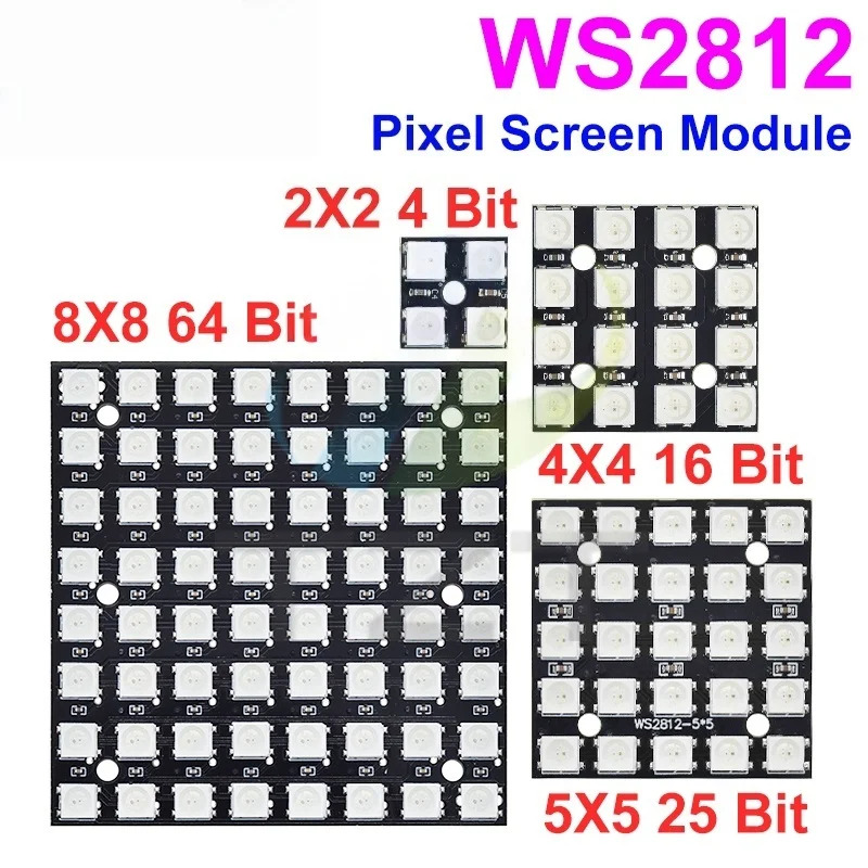 NEW WS2812 LED 5050 RGB 8x8 LE - Rgb Led Matrix 8X8 recension och pris