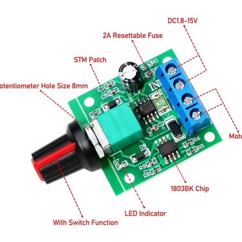 DC Motor Speed Controller 1.8v - Level Shifter 3.3V recension och pris