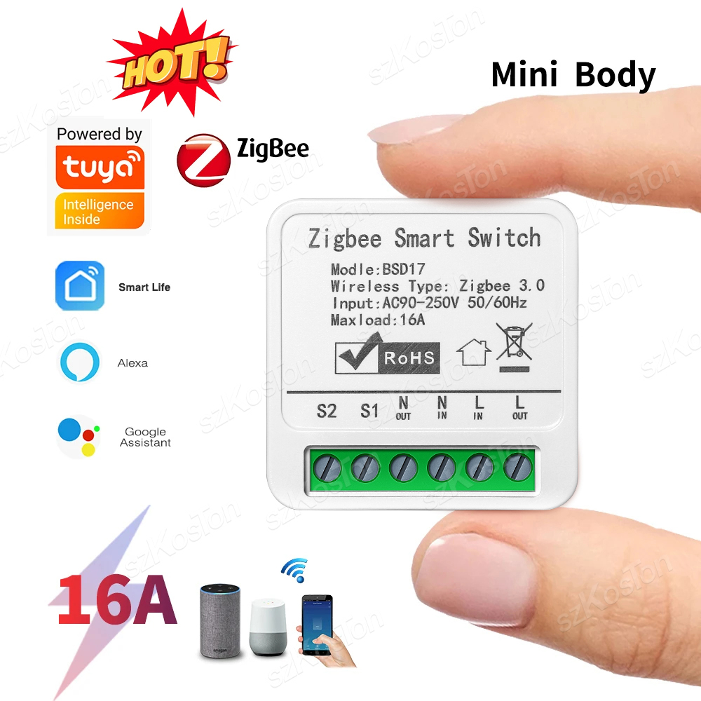 16A Tuya ZigBee Smart Switch M - Home Automation Diy recension och pris