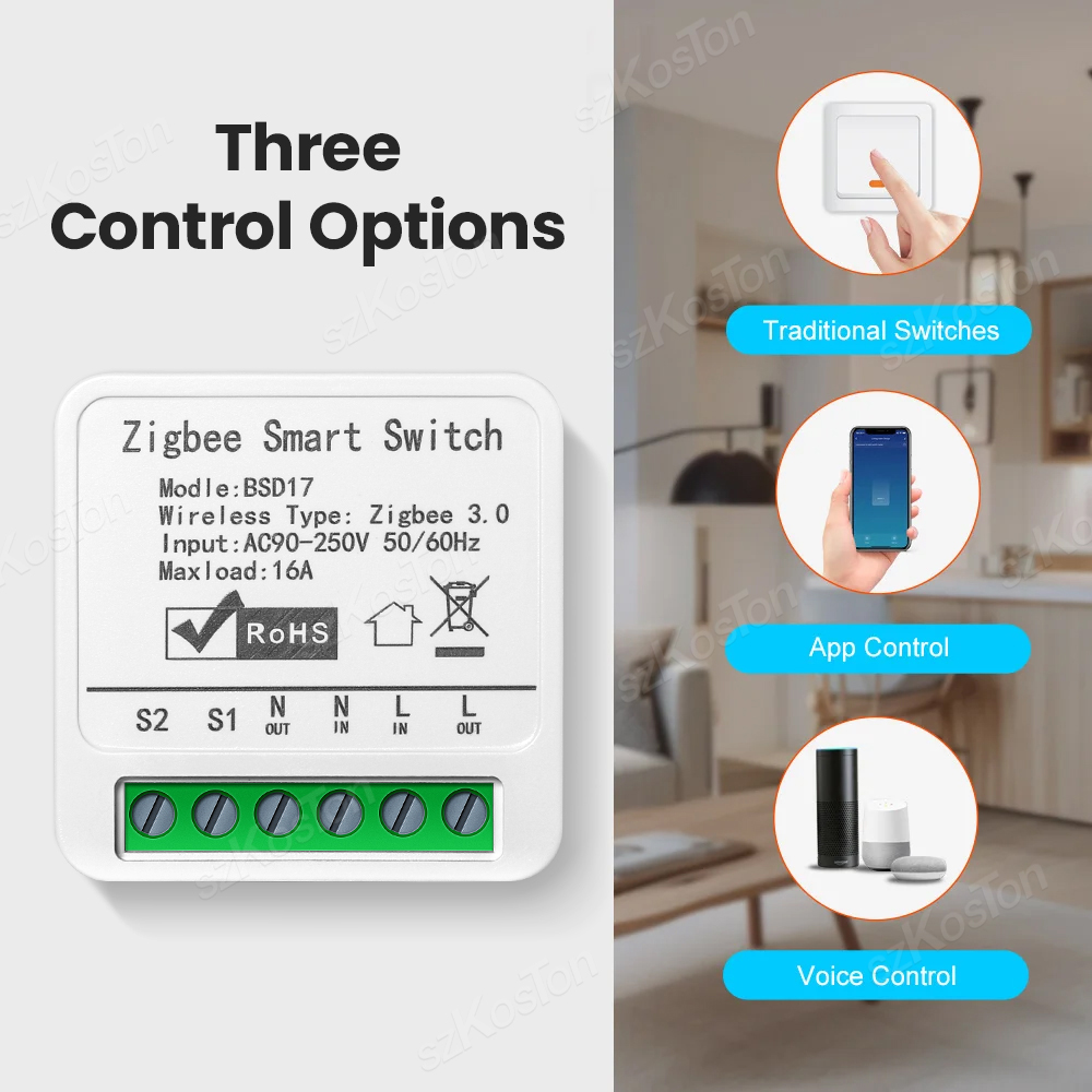 16A Tuya ZigBee Smart Switch M - Home Automation Diy recension och pris