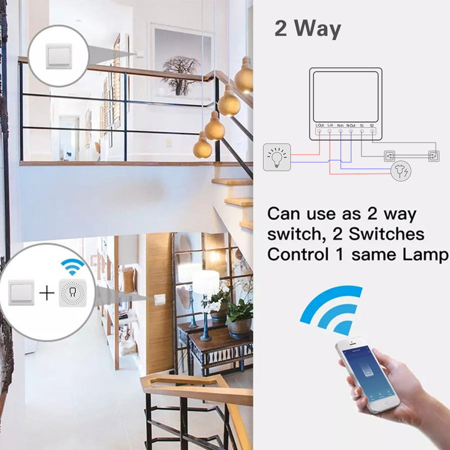 2 Way Mini DIY Smart Switch Tu - Home Automation Diy recension och pris